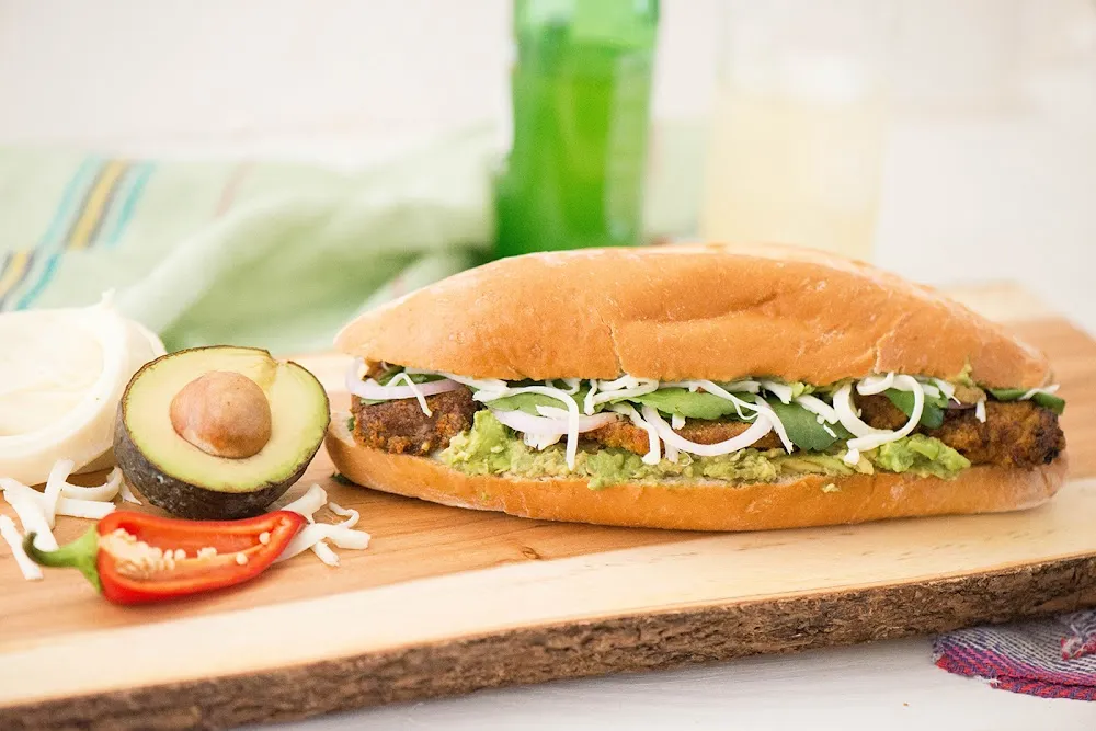 Tortas De Carne Asada Pollo Camaron or Chorizo